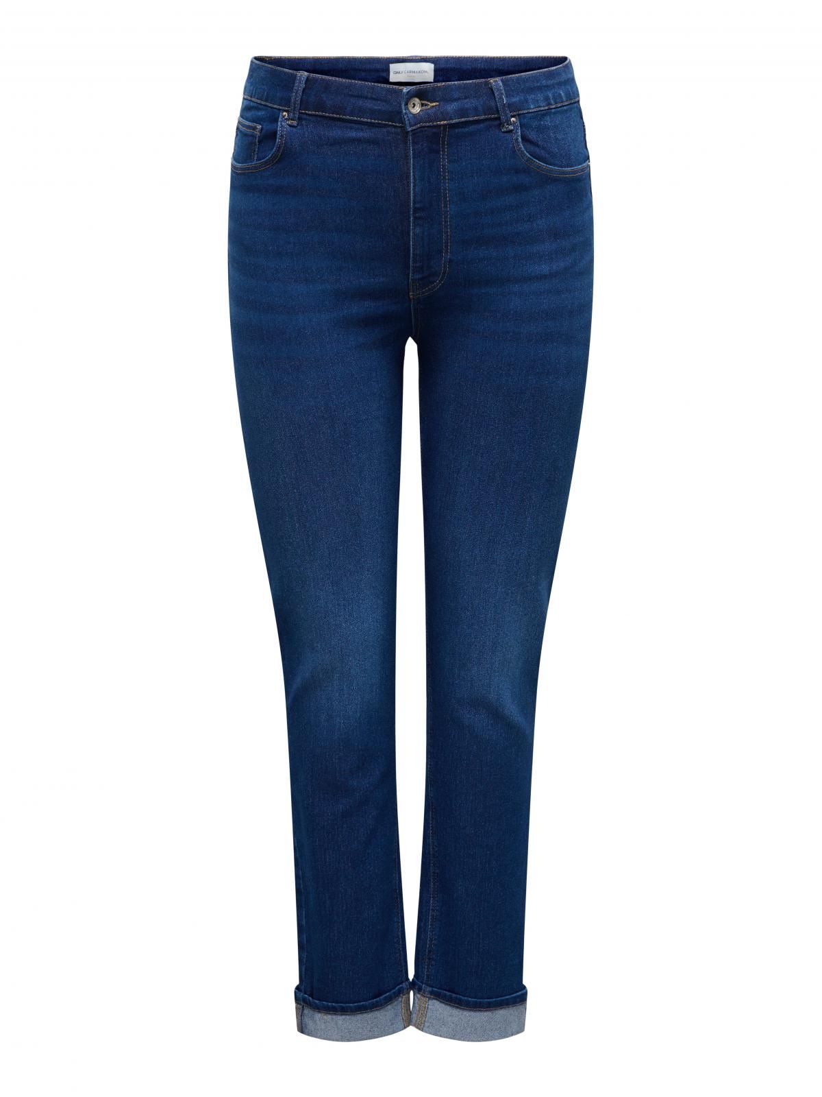 온리 빅사이즈 하이웨이스트 스키니핏 청바지 15363582_2114 BLUE / DARK BLUE DENIM - 상세 이미지 3