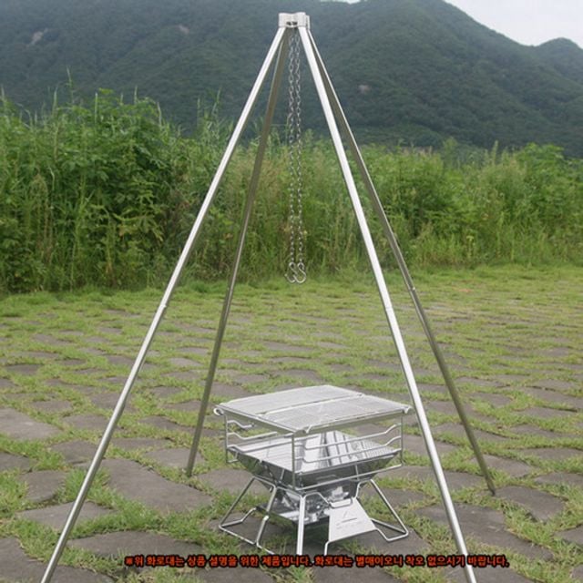 캠핑문스텐레스사각대 - 상품 이미지
