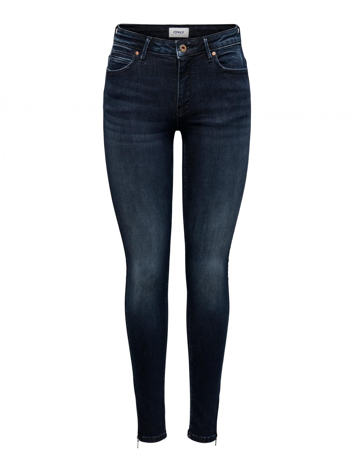 온리 데님 미드웨이스트 스키니핏 청바지 15369345_2114 BLUE / DARK BLUE DENIM - 상세 이미지 3