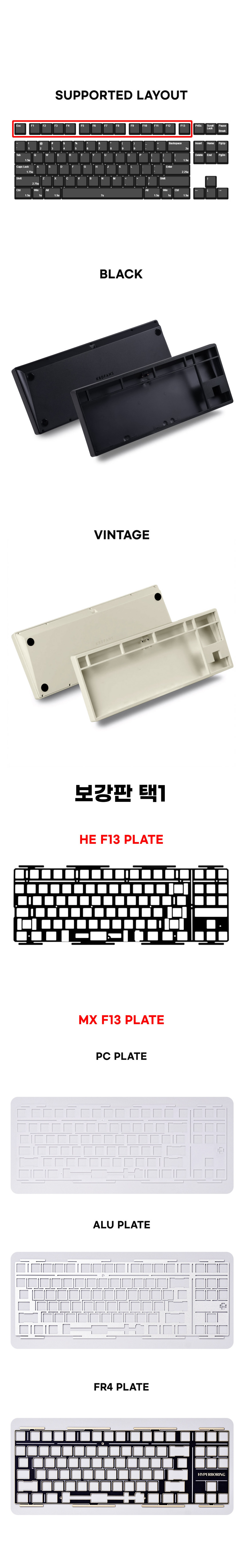 TIGER LITE [F13] 단품 케이스 및 보강판 판매처 상세 정보 이미지 3