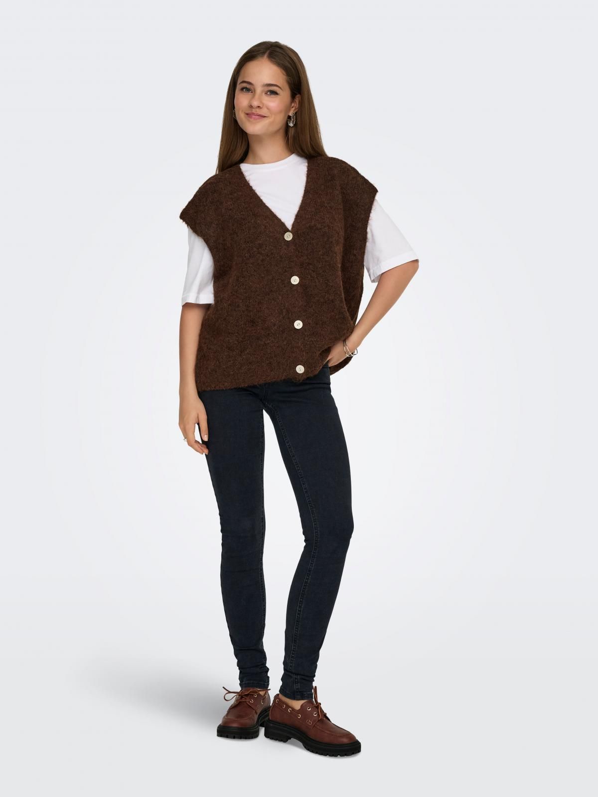 온리 데님 로우웨이스트 스키니핏 청바지 15366667_8183 BLACK / WASHED BLACK - 상세 이미지 5