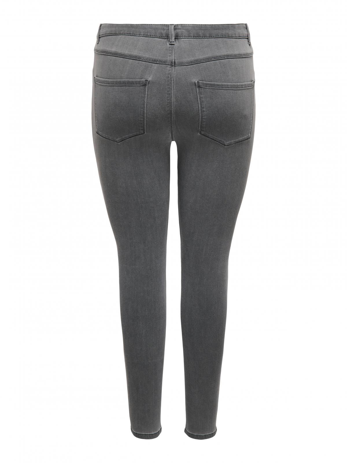 온리 하이웨이스트 스키니핏 데님 팬츠 15300144_2105 GREY / MEDIUM GREY DENIM - 상세 이미지 4