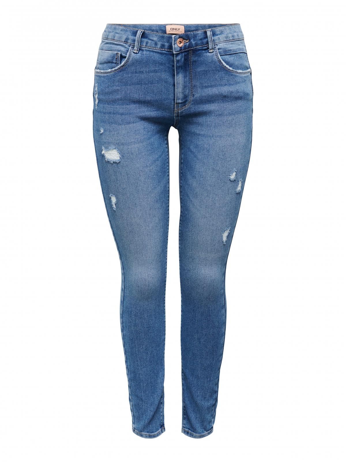 온리 테크니컬 스키니핏 데님 팬츠 15284700_2115 BLUE / MEDIUM BLUE DENIM - 상품 이미지