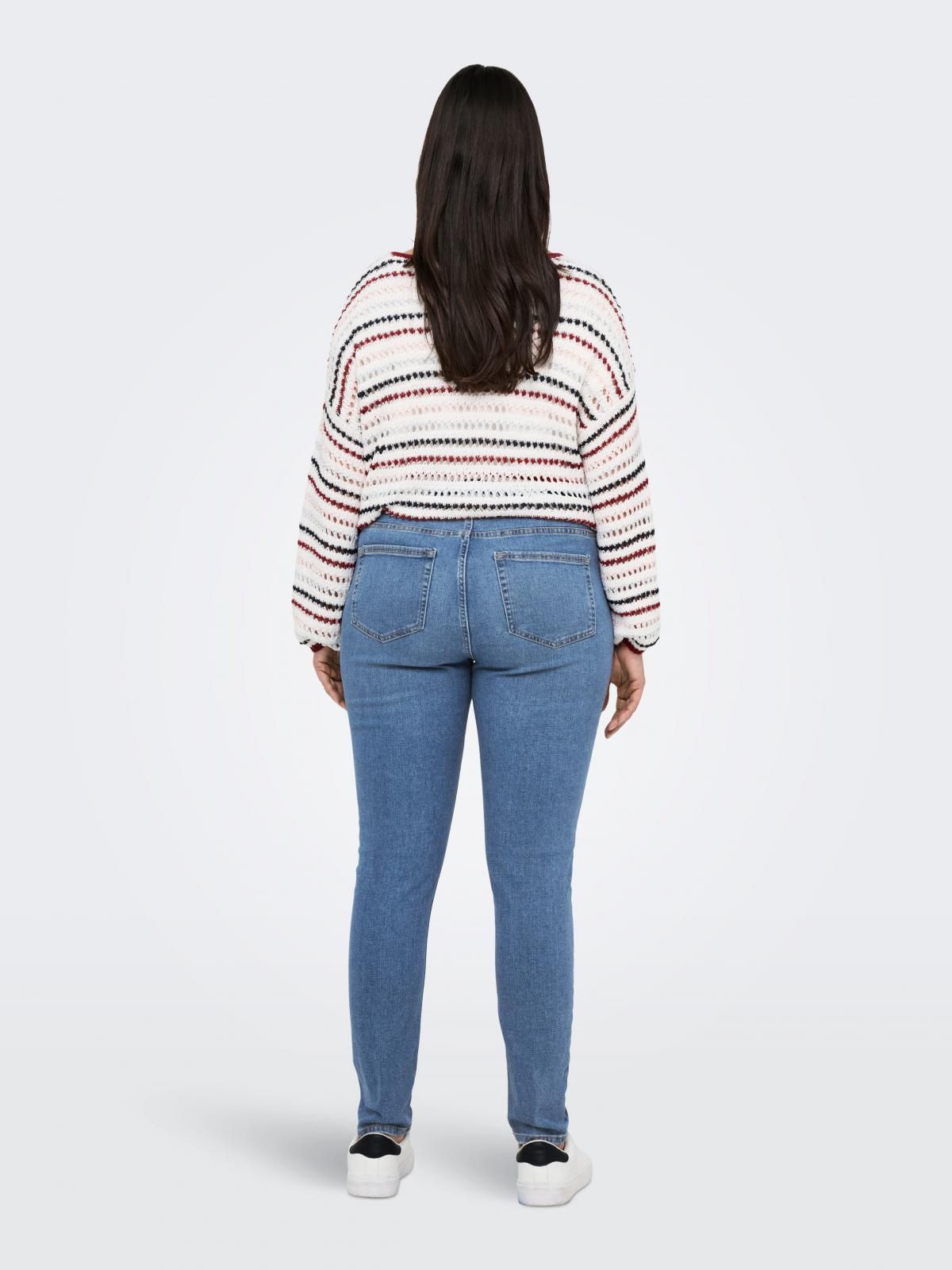 온리 플러스사이즈 데님 스키니핏 청바지 15355014_2116 BLUE / LIGHT BLUE DENIM - 상세 이미지 2