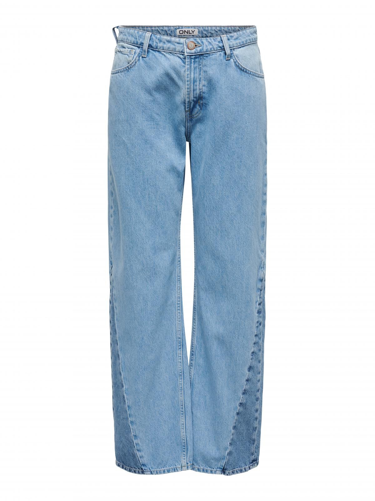 온리 미드웨이스트 와이드핏 데님 청바지 15330826_2116 BLUE / LIGHT BLUE DENIM - 상세 이미지 3