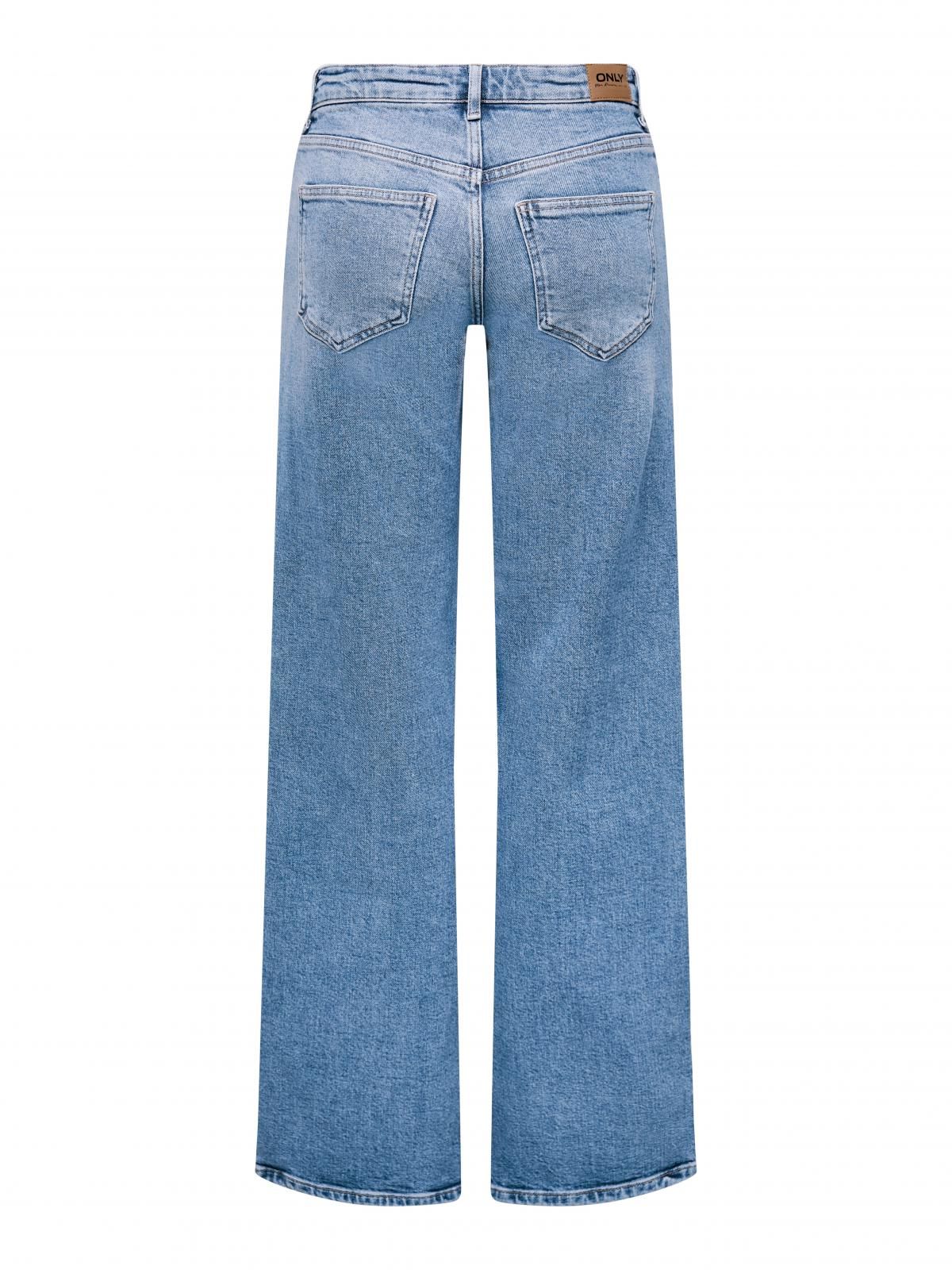 온리 데님 로우웨이스트 와이드핏 청바지 15280466_2116 BLUE / LIGHT BLUE DENIM - 상세 이미지 4