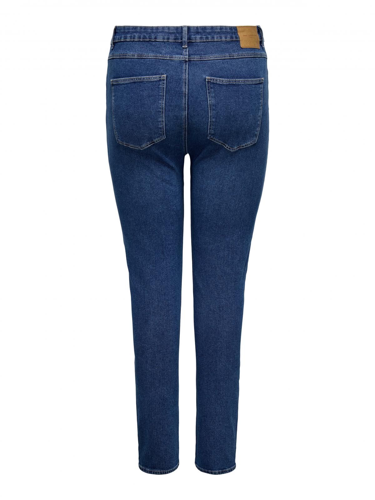 온리 하이웨이스트 스키니핏 데님 청바지 15310450_7024 BLUE / DARK MEDIUM BLUE DENIM - 상세 이미지 4