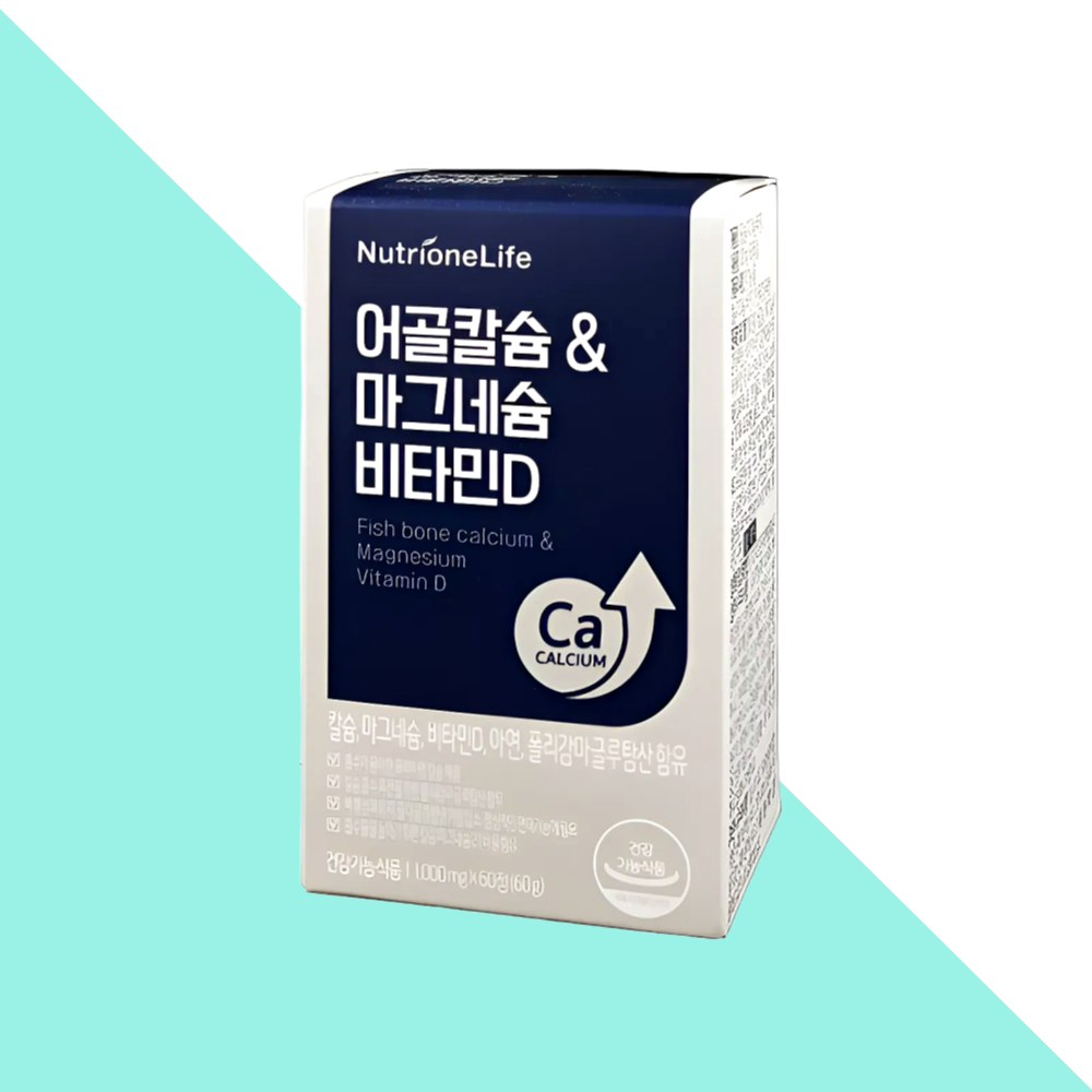 뉴트리원 어골칼슘 마그네슘 비타민D 칼마디 60정X1개 - 메인 이미지