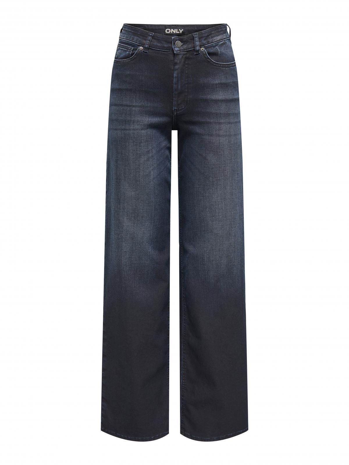 온리 하이웨이스트 데님 와이드핏 청바지 15353702_2114_1203958 BLUE / DARK BLUE DENIM - 상세 이미지 3