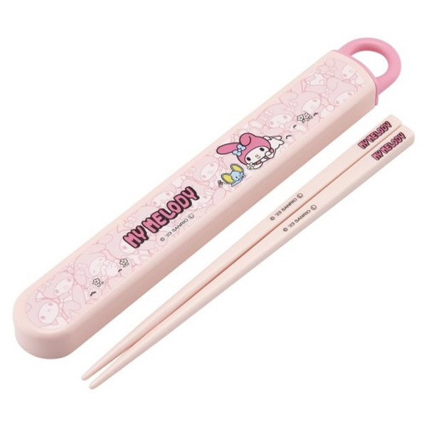 마이멜로디 숨바꼭질 슬라이드 젓가락세트 16.5cm - 상품 이미지