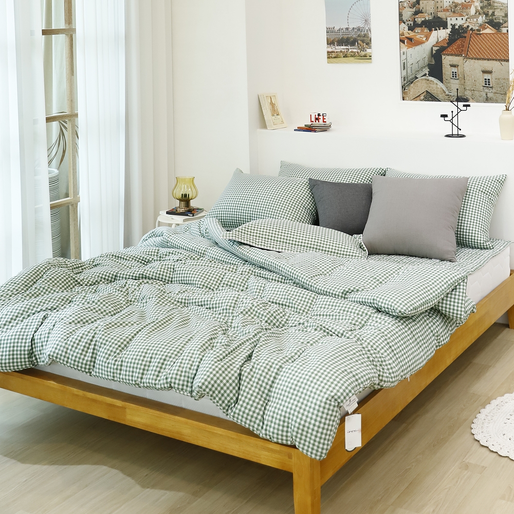 나라데코 체크 소프트마이크로 차렵이불 기숙사 자취 사계절 이불 SS