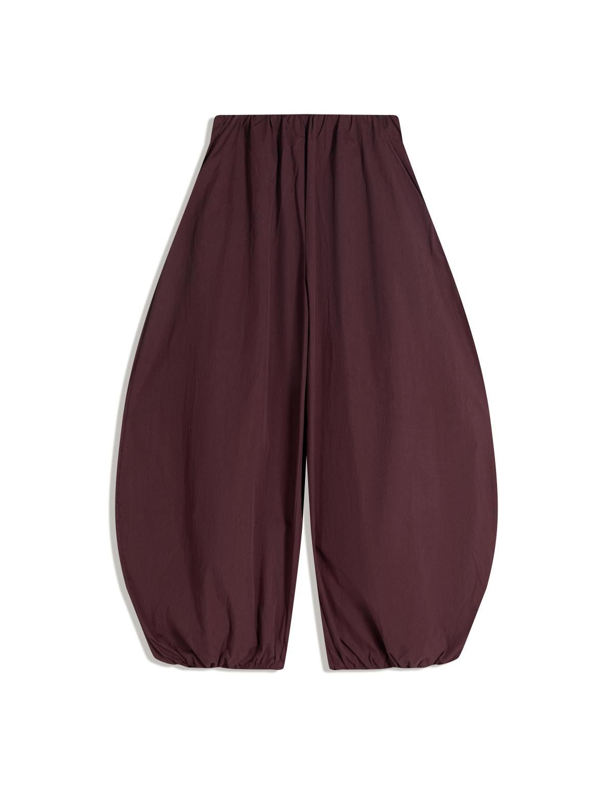 버쉬카 와이드 벌룬 배기 불루머 팬츠 0047/741 MAROON - 상세 이미지 3