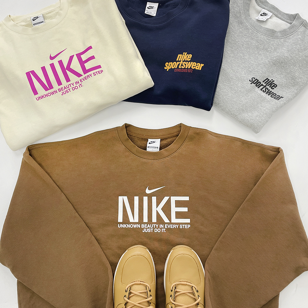 나이키 맨투맨 후드티 에센셜 프렌치 테리 크루탑 조거팬츠 반바지