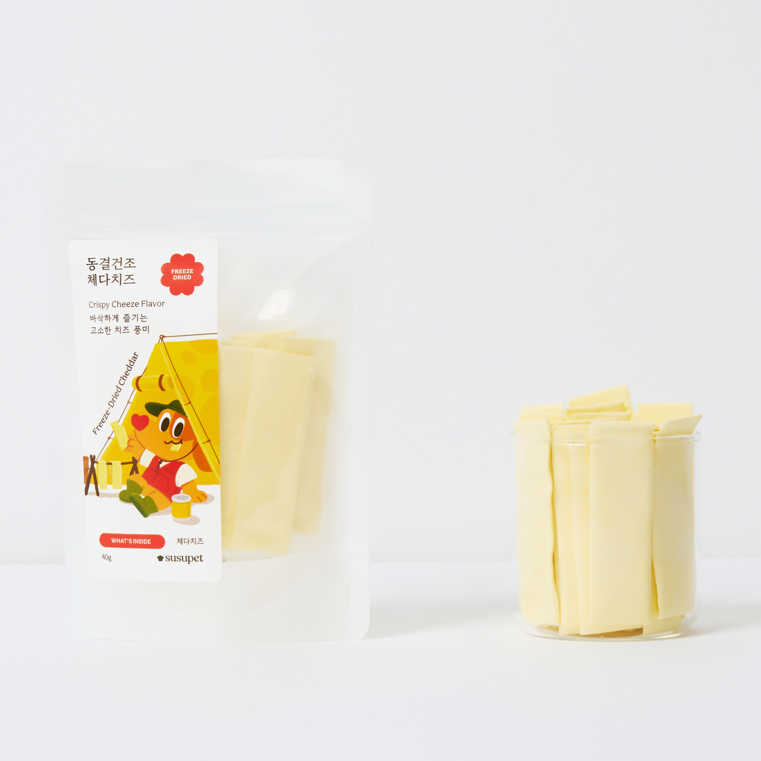 수수펫푸드 동결건조 체다치즈 40g - 상품 이미지