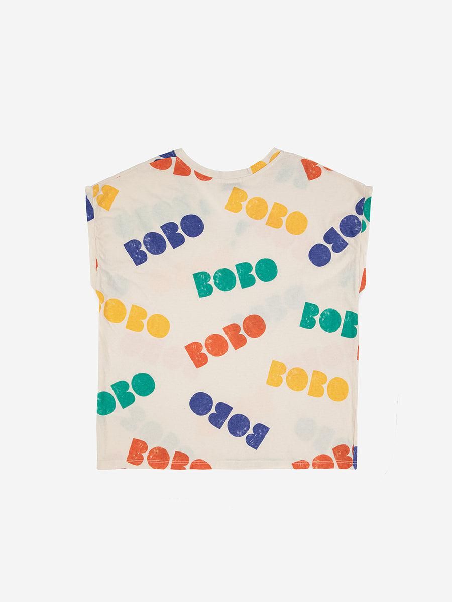 보보쇼즈 오가닉 루즈핏 브이넥 프린트 반팔 티셔츠 122TD002 ONE COLOR - 상세 이미지 3