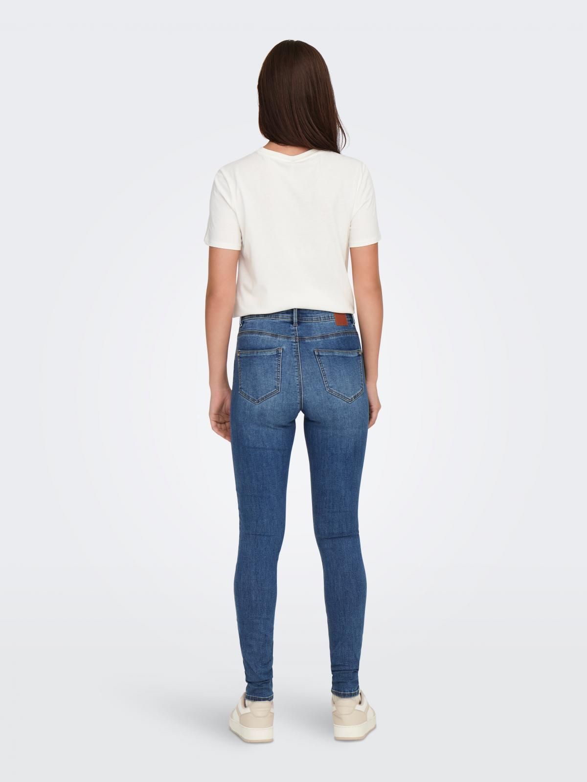온리 데님 미드웨이스트 스키니핏 청바지 15235976_2115 BLUE / MEDIUM BLUE DENIM - 상세 이미지 2
