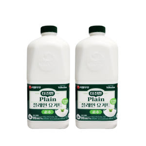서울우유 더진한 플레인요거트 순수무가당1800ml 2입팩 토핑 수제그릭요... 맛있게 먹은 솔직 후기 - 상품 이미지 1