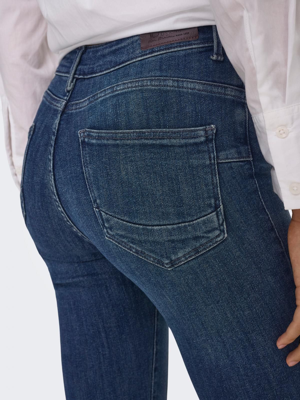 온리 데님 미드라이즈 스키니핏 청바지 15366668_2114 BLUE / DARK BLUE DENIM 이미지 7