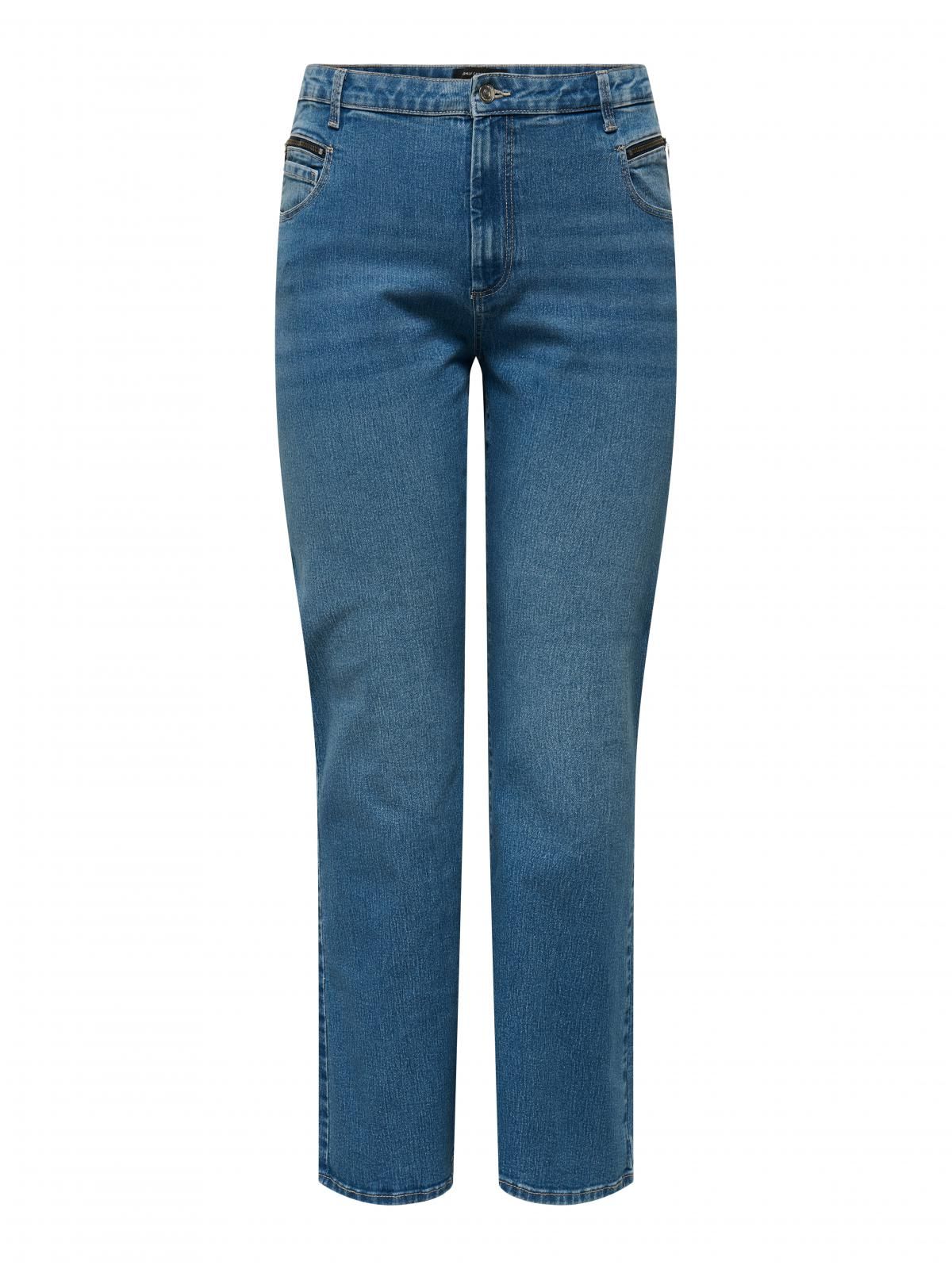 온리 하이웨이스트 플레어핏 데님 청바지 15337039_2115 BLUE / MEDIUM BLUE DENIM - 상세 이미지 3