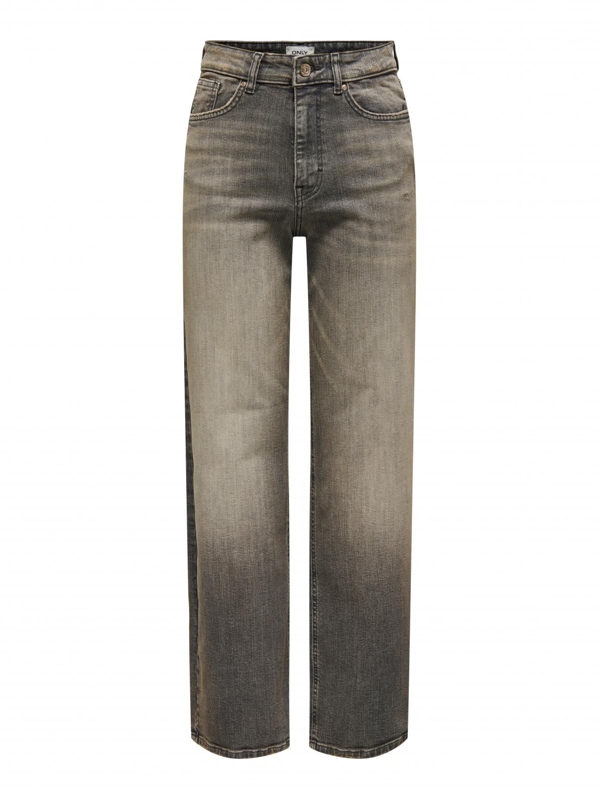 온리 하이웨이스트 워싱 와이드핏 데님 팬츠 15333857_3601_1142730 GREY / GREY DENIM - 상세 이미지 3