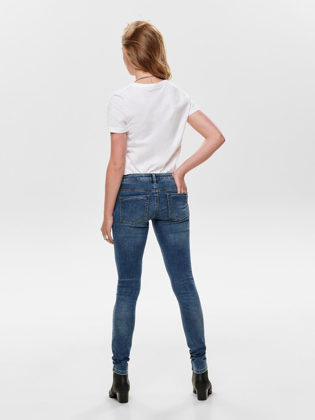 온리 데님 슈퍼로우웨이스트 스키니핏 청바지 15185981_2114 BLUE / DARK BLUE DENIM - 상세 이미지 2