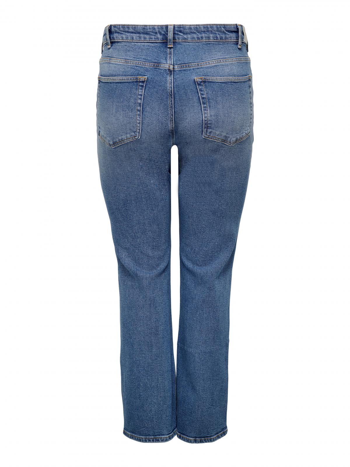 온리 데님 미드웨이스트 부츠컷 진 15315652_2115 BLUE / MEDIUM BLUE DENIM - 상세 이미지 4