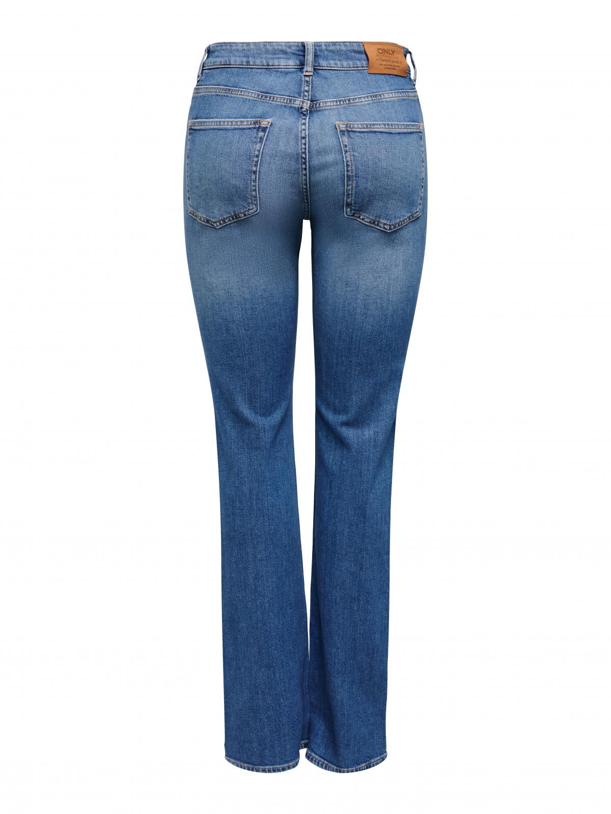 온리 미드웨이스트 부츠컷핏 데님 진 15293323_2115 BLUE / MEDIUM BLUE DENIM - 상세 이미지 4