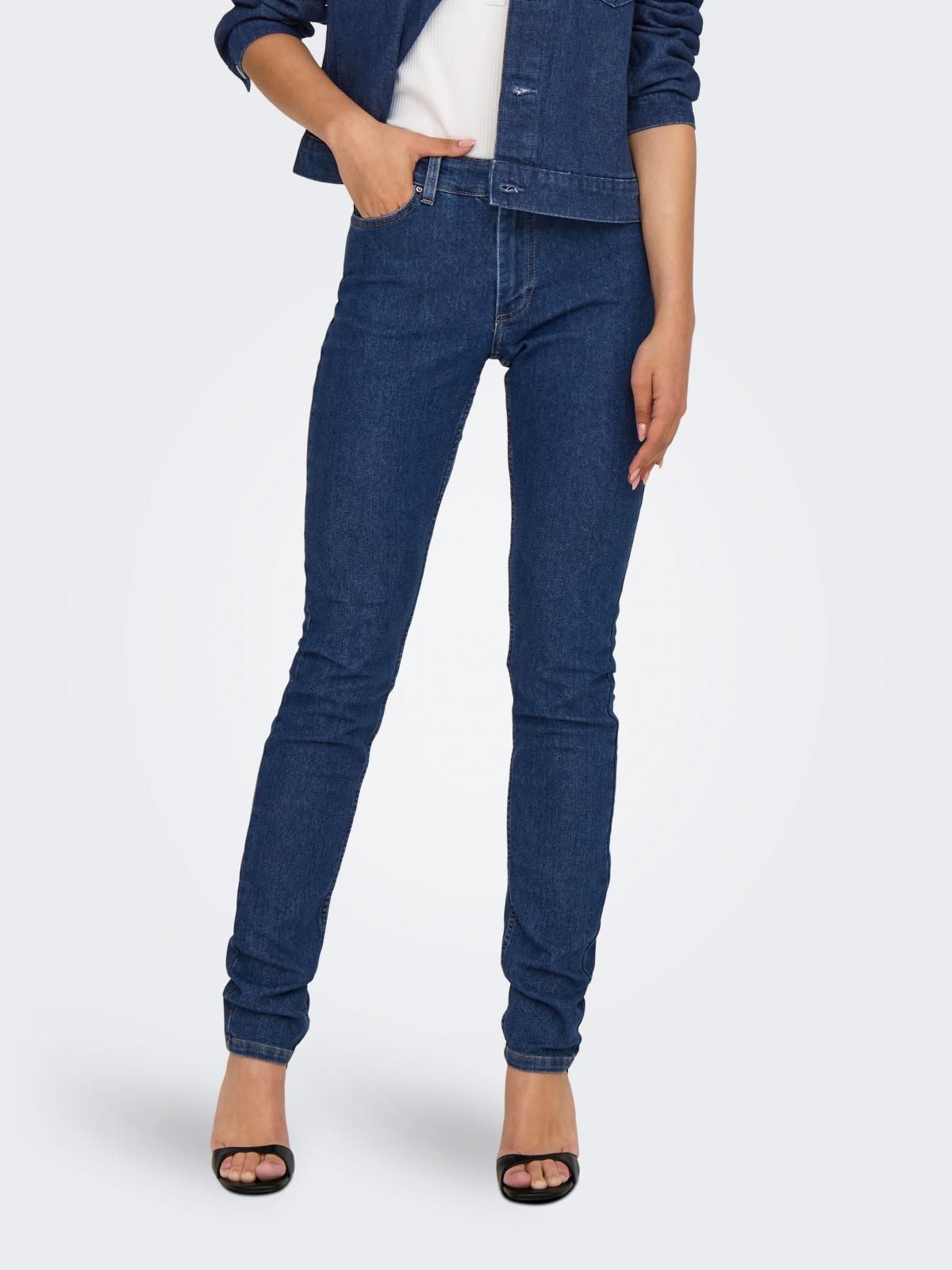 온리 데님 스키니핏 청바지 스트레치 15345197_2114 BLUE / DARK BLUE DENIM - 상품 이미지