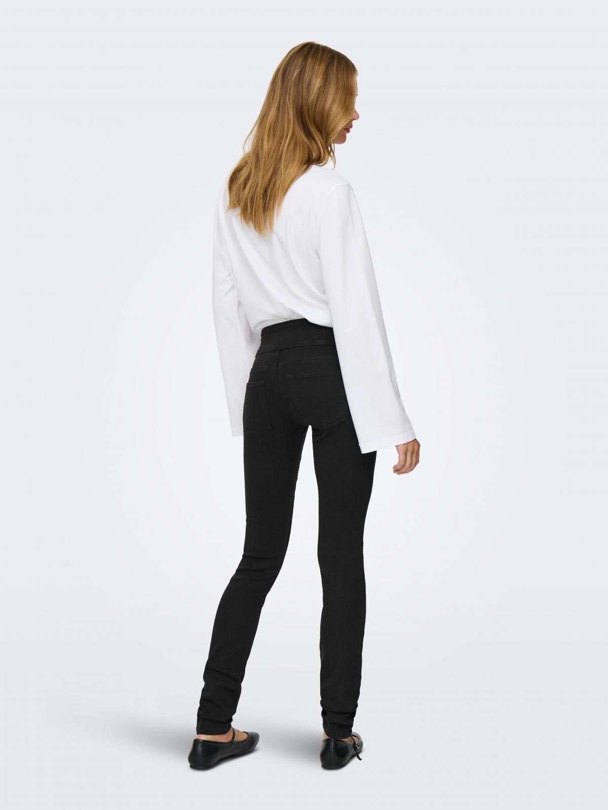 온리 슈퍼스트레치 블랙 스키니핏 데님 팬츠 15371163_8183 BLACK / WASHED BLACK - 상세 이미지 2