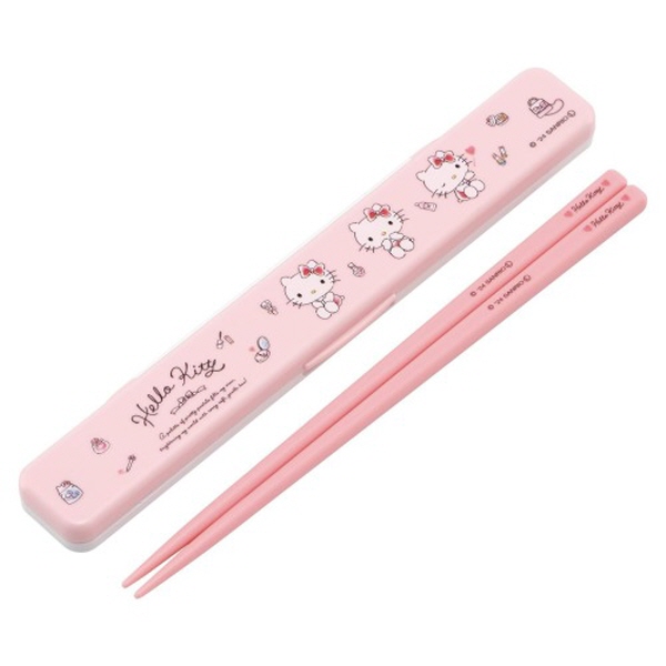 산리오 헬로키티 코스메틱 무소음 젓가락세트 18cm - 상품 이미지