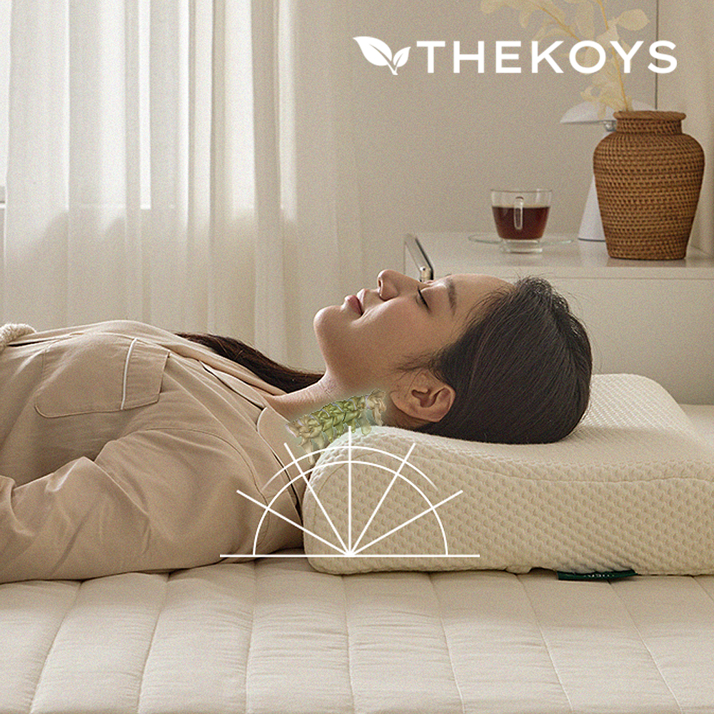 더코이즈 천연 라텍스베개 낮은 라텍스경추베개 기능성 꿀잠배게 소형