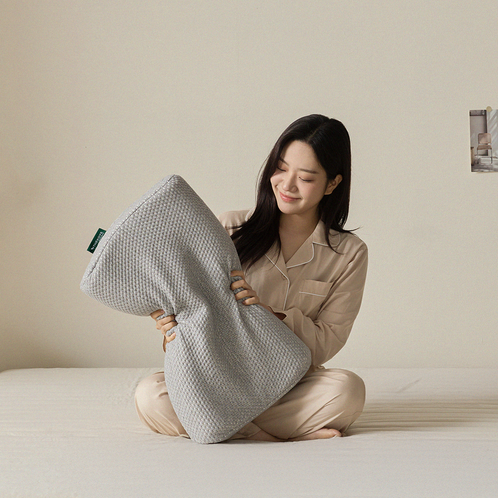 더코이즈 천연 라텍스베개 낮은 라텍스경추베개 기능성 꿀잠배게 소형