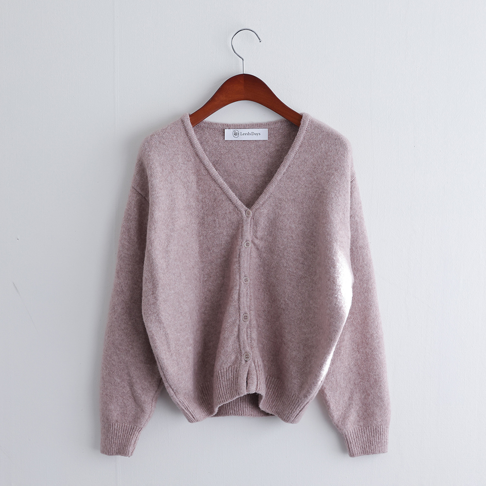 [오픈할인/정상가27800] 라잇 소프트 램스울 브이넥 데일리 여유핏 겨울 가디건 - 상세 이미지 5