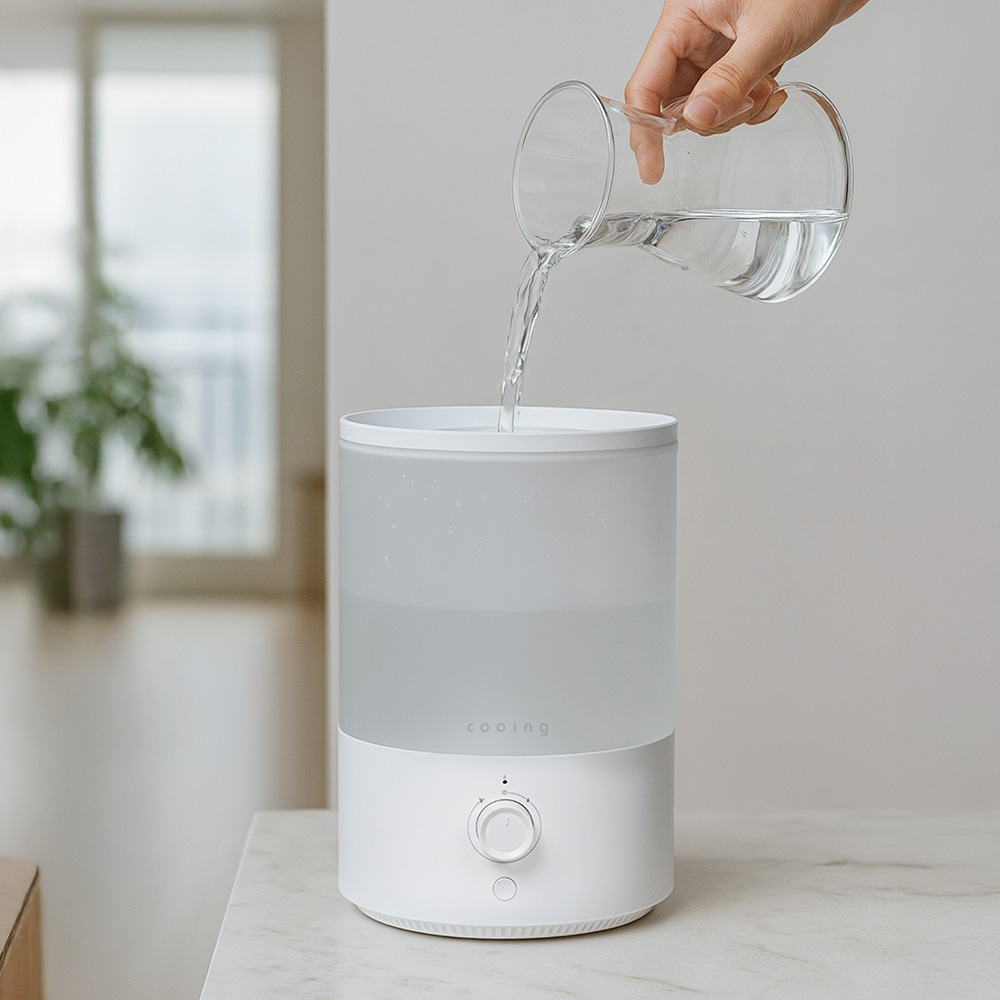 쿠잉 초음파 가습기 HD-035W 미니 대용량 사무실 탁상용 소형 대형