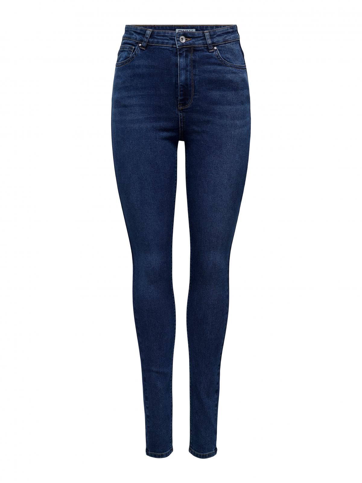 온리 하이웨이스트 데님 스키니핏 청바지 15309884_7024 BLUE / DARK MEDIUM BLUE DENIM - 상세 이미지 3