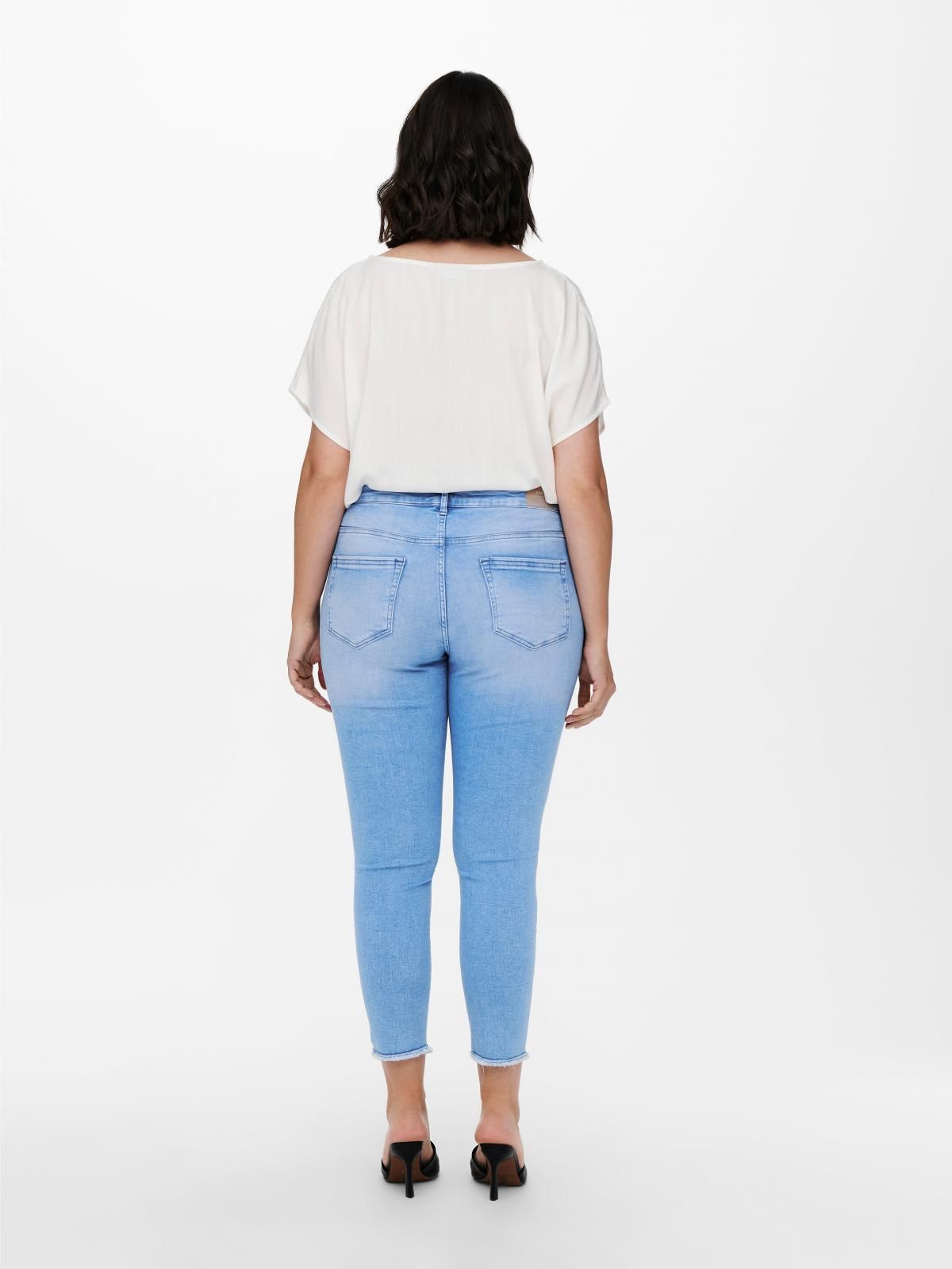 온리 데님 미드웨이스트 스키니핏 청바지 15321548_2116 BLUE / LIGHT BLUE DENIM - 상세 이미지 2
