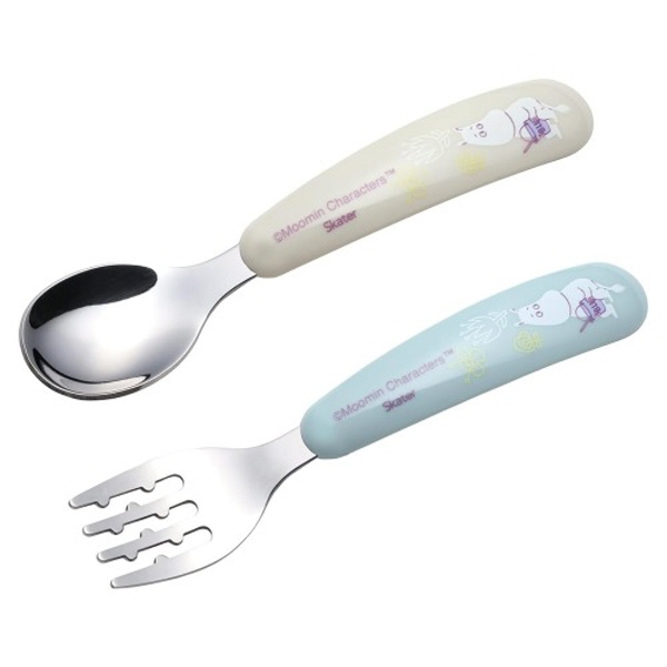 무민 스테인레스 유아동 스푼 포크 13cm - 상품 이미지