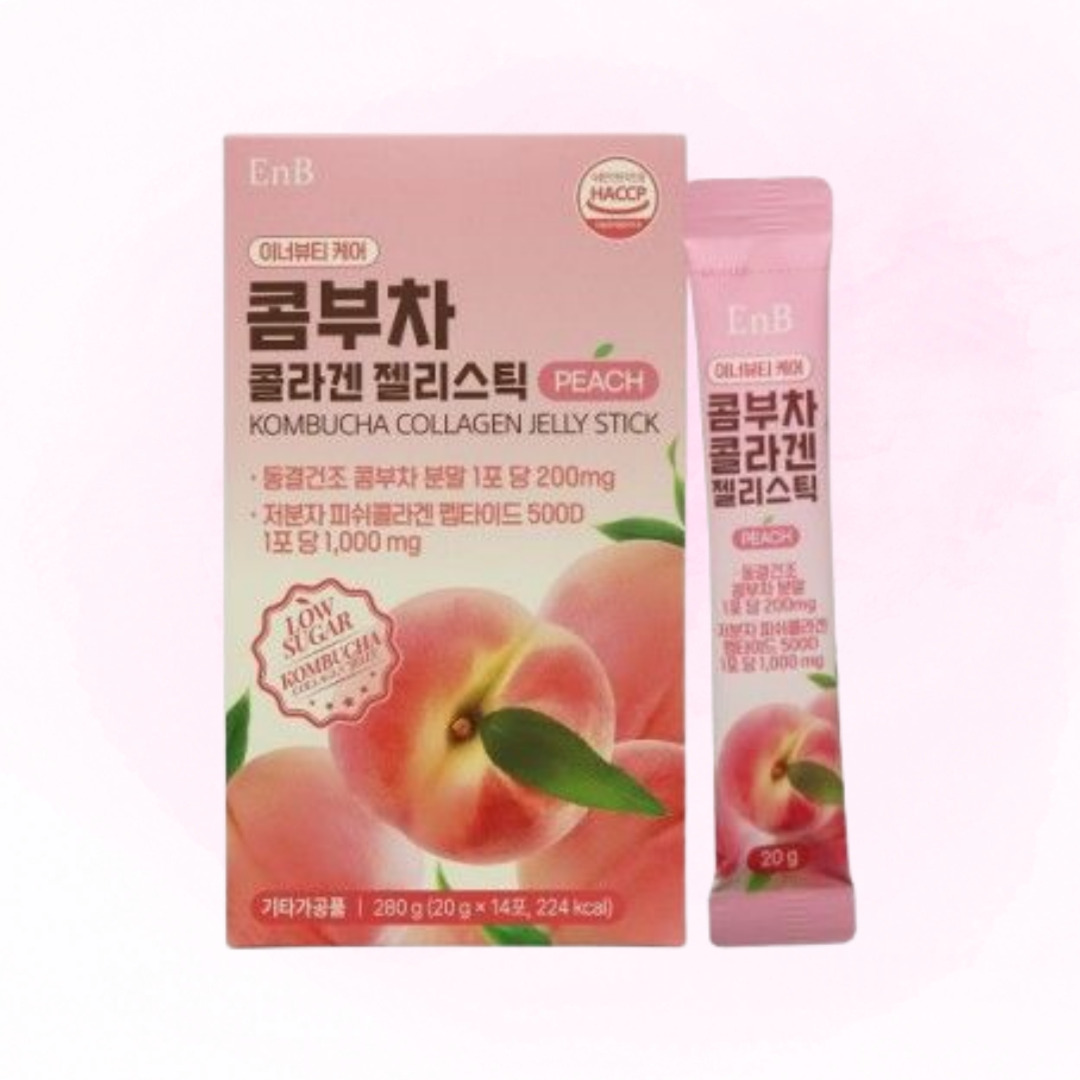 EnB 콤부차 콜라겐 젤리스틱 14포, 1개 - 상품 이미지