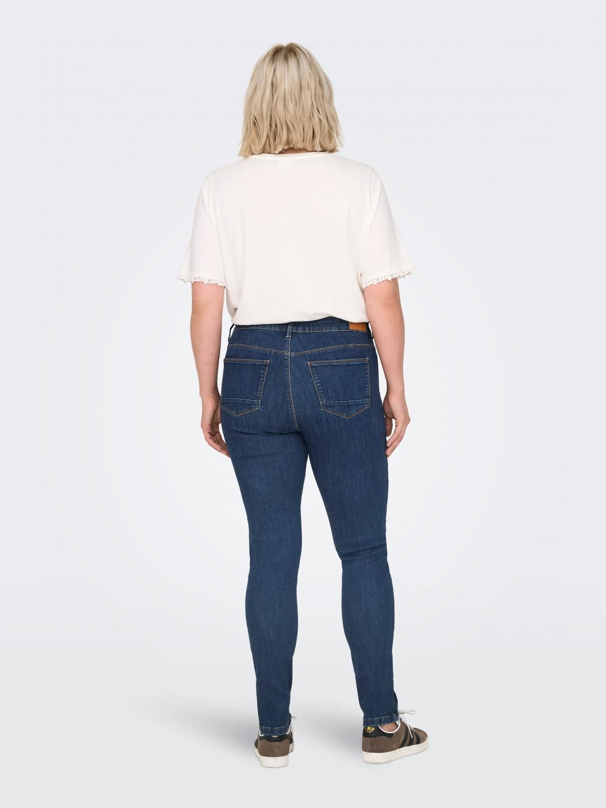 온리 커브핏 미드웨이스트 스키니 데님 진 15315719_2114 BLUE / DARK BLUE DENIM - 상세 이미지 2