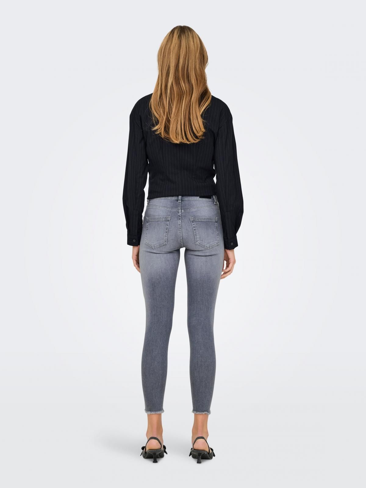 온리 데님 미드웨이스트 스키니핏 앵클진 15337920_2105 GREY / MEDIUM GREY DENIM - 상세 이미지 2