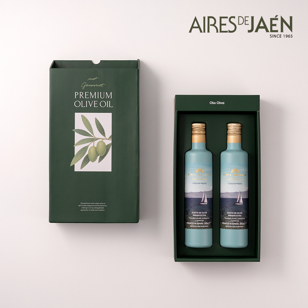 아이레스데하엔 핀카 바데네스 쿠파주 엑스트라버진 올리브오일 선물세트 500ml, 2병 - 상품 이미지