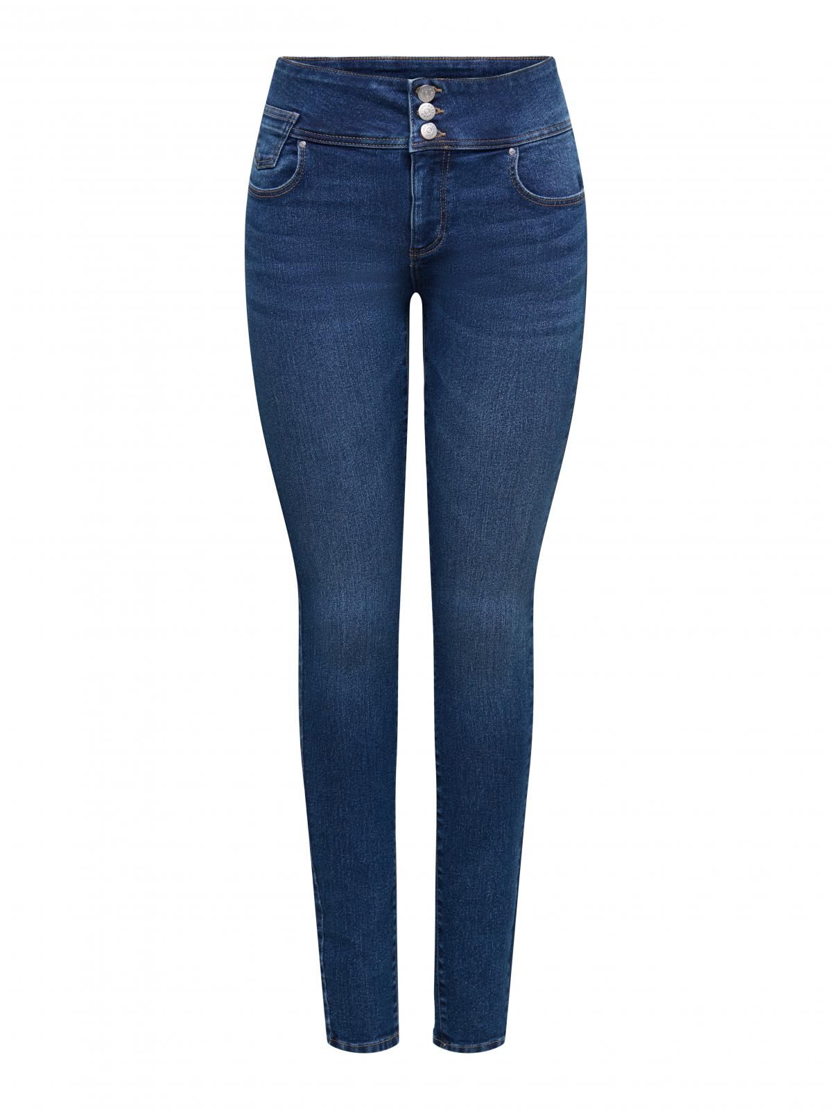 온리 하이웨이스트 데님 스키니핏 진 15372917_2115 BLUE / MEDIUM BLUE DENIM - 상품 이미지