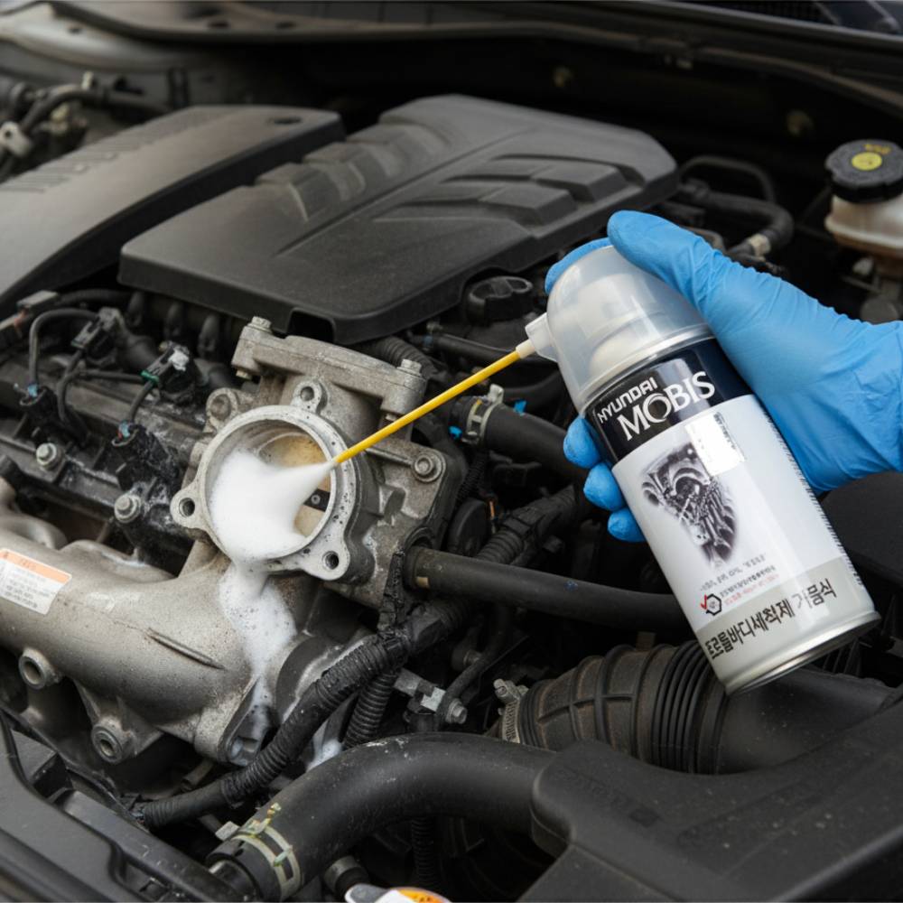 명품차량용 스로틀바디 클리너 트로틀 세척제 쓰로틀 청소 550ml - 상세 이미지 4