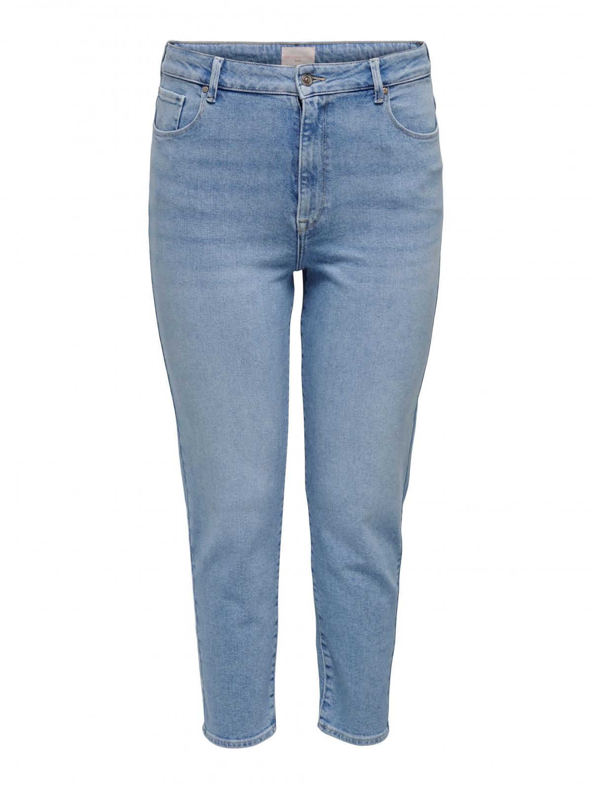 온리 빅사이즈 하이웨이스트 스트레이트핏 진 15301400_2116 BLUE / LIGHT BLUE DENIM - 상세 이미지 3