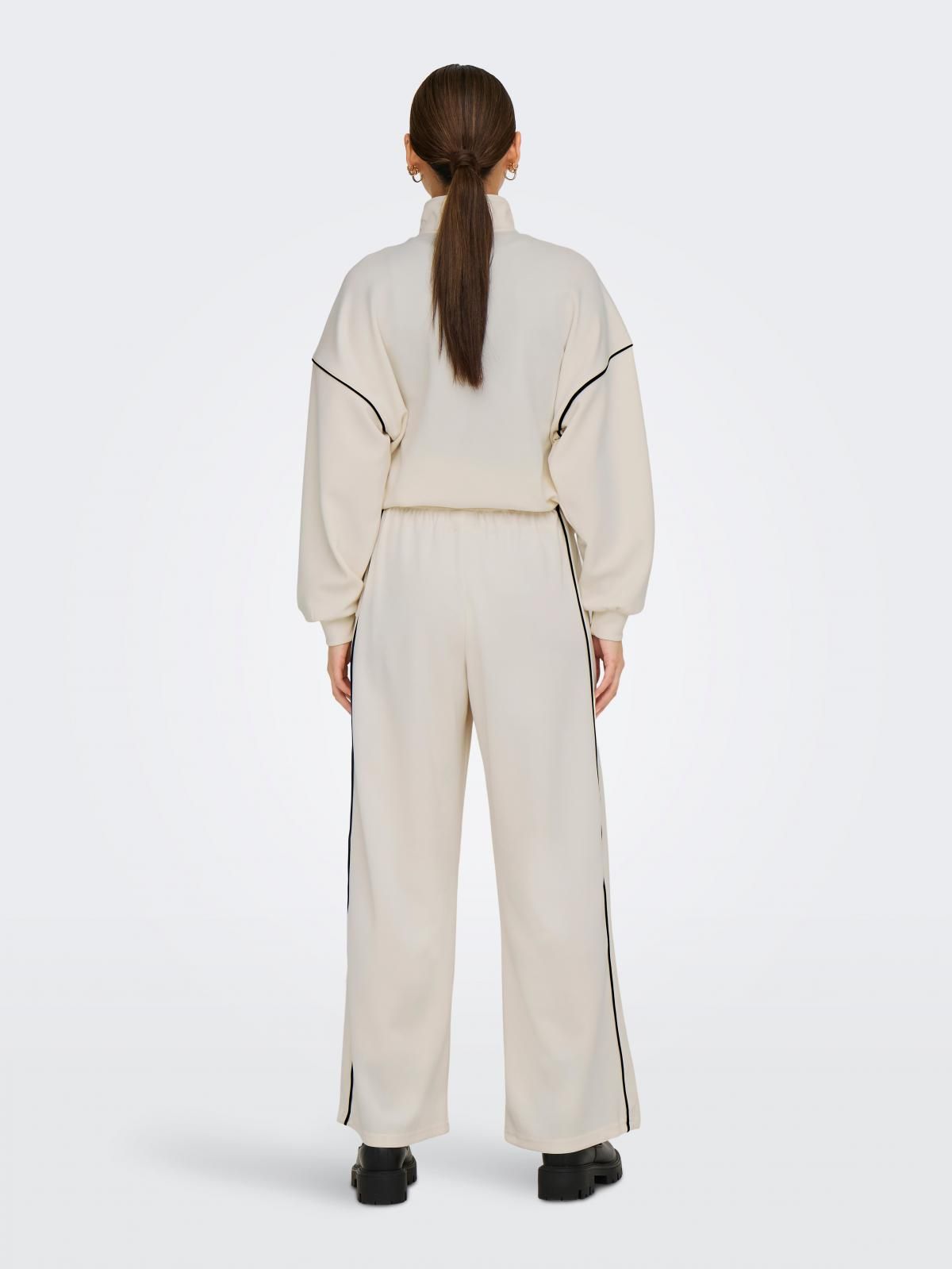 온리 트렌디 와이드핏 밴딩 슬릿 팬츠 15335401_13 GREY / BIRCH - 상세 이미지 2