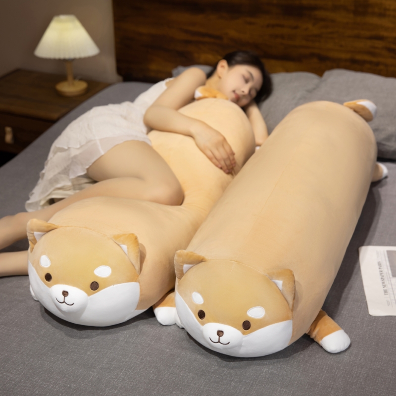 임산부 전용 바디필로우 옆잠 쿠션 수면용 베개 침대용 시바 이누 90cm - 상품 이미지