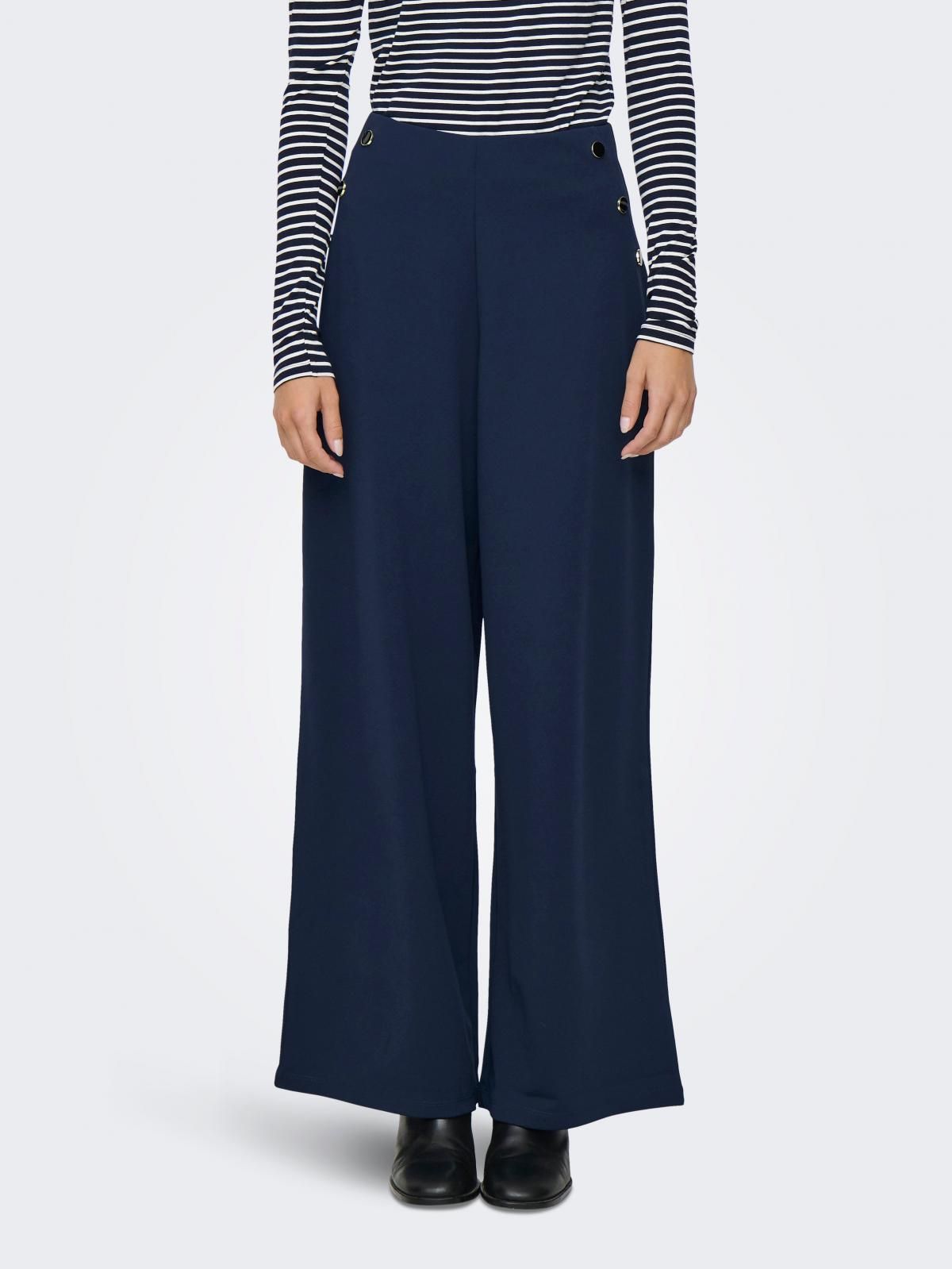 제이디와이 와이드핏 네이비 테크니컬 슬랙스 팬츠 15343979_1330 BLUE / BLACK IRIS - 메인 이미지