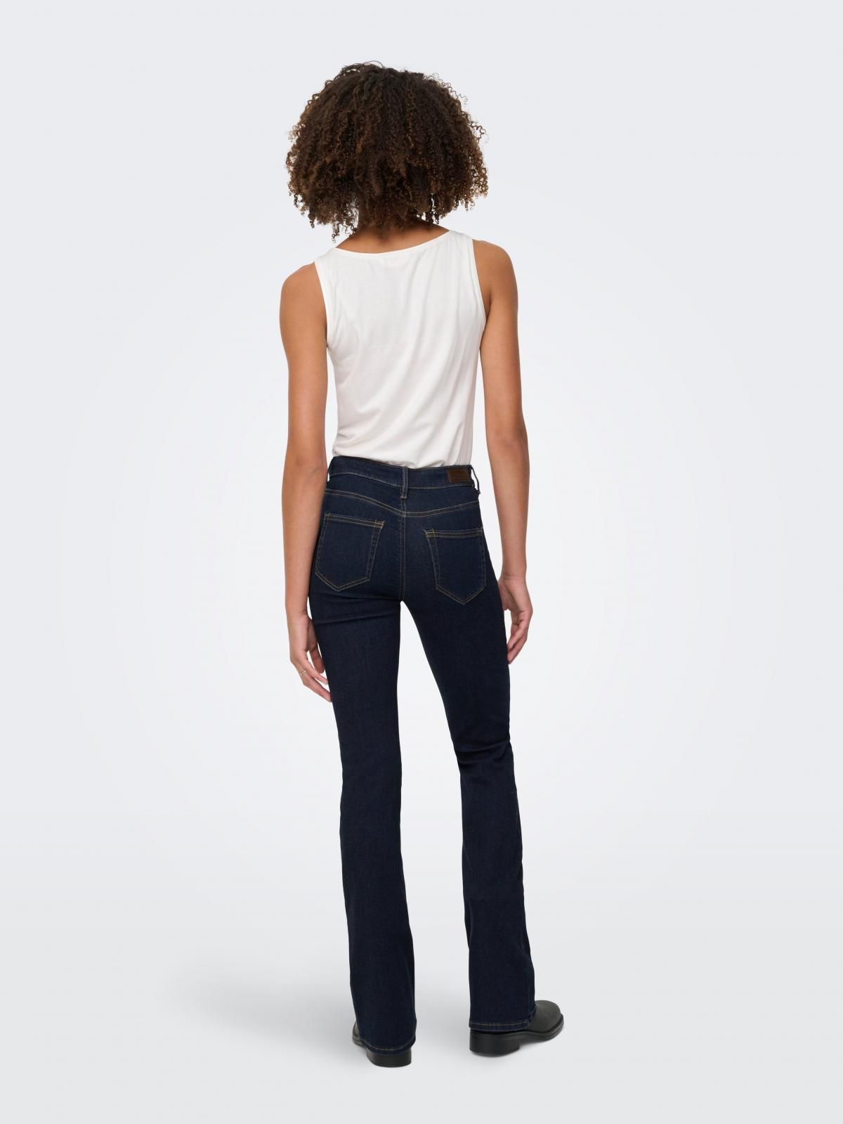 온리 데님 미드웨이스트 플레어핏 청바지 15366665_2114_1249211 BLUE / DARK BLUE DENIM - 상세 이미지 2
