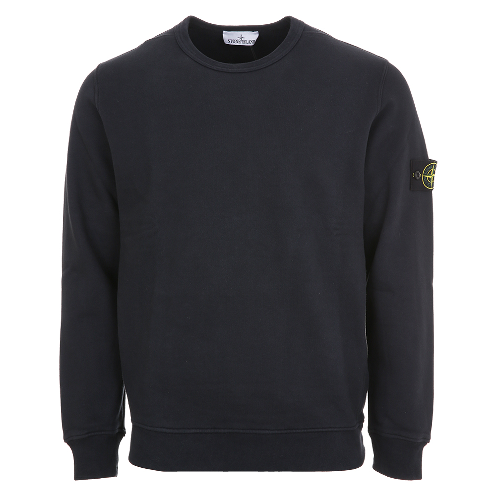 스톤아일랜드 와펜 오가닉 코튼 네이비 맨투맨 811562420 V0020 (2024 F/W) XXL - 상품 이미지
