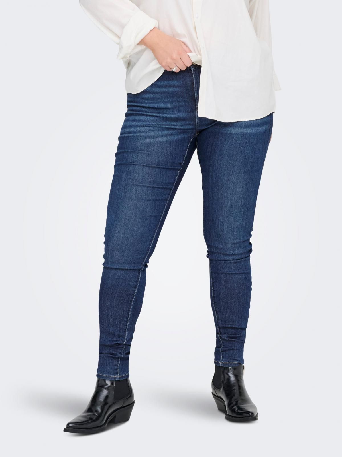 온리 데님 스키니핏 청바지 캐주얼 15361395_2115 BLUE / MEDIUM BLUE DENIM - 상품 이미지